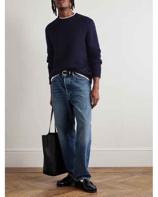 Sunspel Pullover aus Merinowolle in Blue für Herren