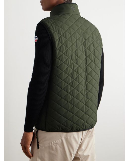 Loro Piana Green Rocky Padded Quilted Storm System® Shell Gilet for men
