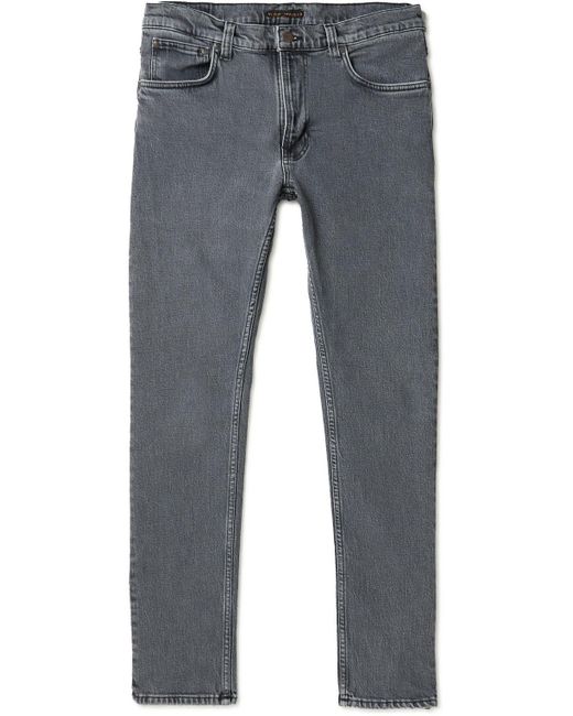 Nudie Jeans Blue Lean Dean Slim-fit Organic Jeans for men