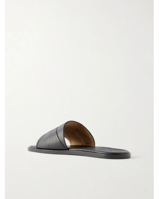 Loewe White Origami Leather Sandals for men