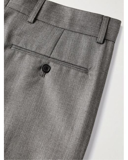 Acne Gray Philly Slim-fit Straight-leg Woven Trousers for men