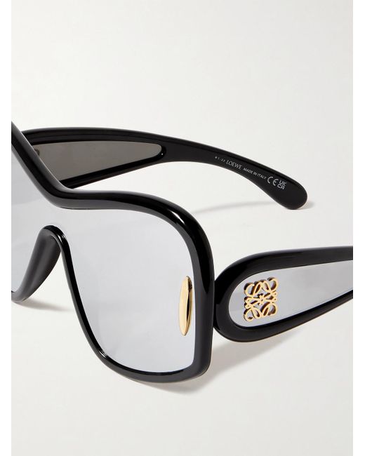 Loewe Black Wave D-frame Acetate Sunglasses for men