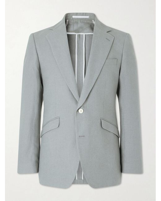 Favourbrook Gray Cooper Linen Suit Jacket for men