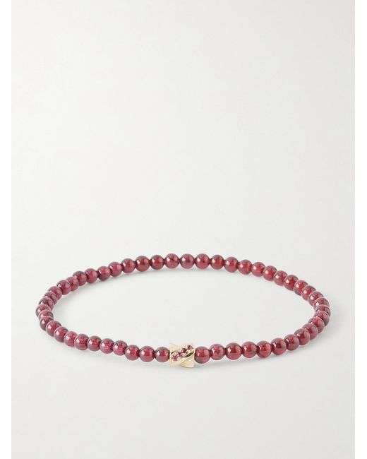 Luis Morais Red 14-Karat Ruby And Sapphire Bracelet for men