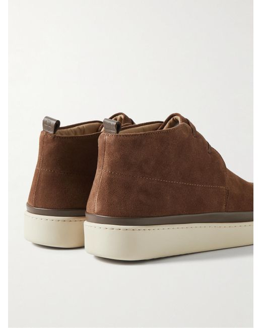 Mulo Brown Suede Chukka Boots for men