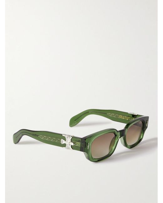 Cutler & Gross Green The Great Frog The Dagger D-Frame Acetate Sunglasses for men