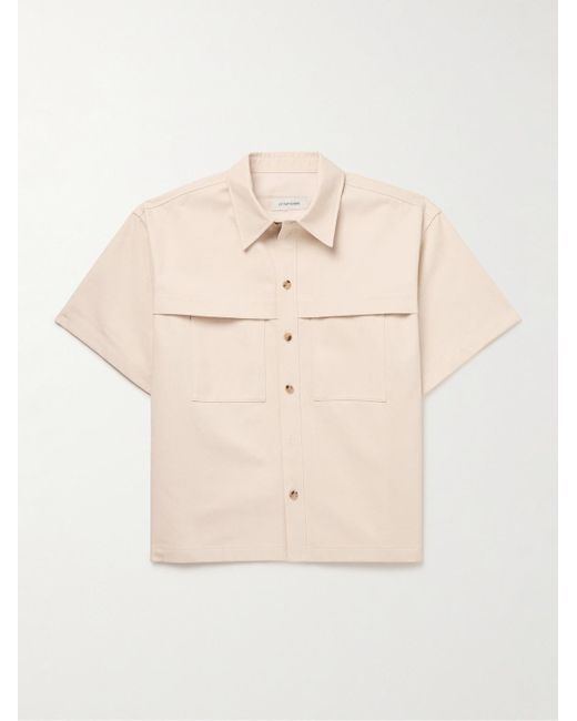 LE17SEPTEMBRE Natural Cotton-twill Shirt for men