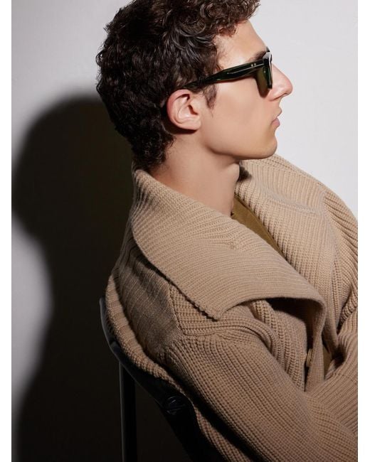 Dita Eyewear Green Monolix Square-Frame Acetate Sunglasses for men