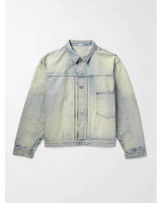 A.PRESSE Blue Denim Jacket for men
