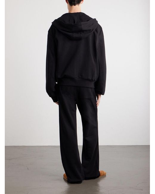 Dries Van Noten Blue Cotton-Jersey Zip-Up Hoodie for men