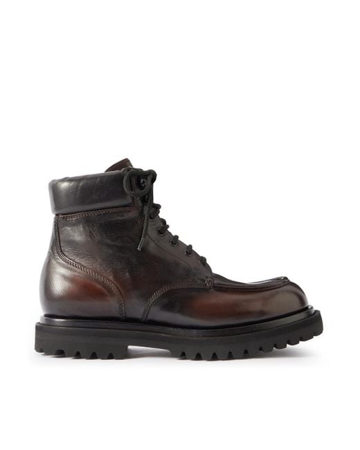 Officine Creative Black Eventual Dd 110 Leather Boots for men