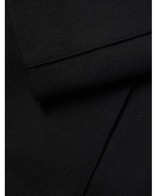 Second Layer Black Throwing Fits Wool-blend Coat for men