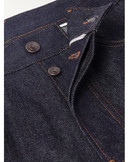 Loro Piana Blue Kamen Straight-Leg Cashdenim Jeans for men
