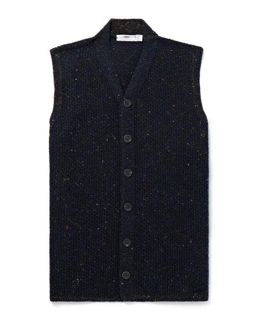 Inis Meáin Blue Breidin Merino Wool And Cashmere-blend Gilet for men
