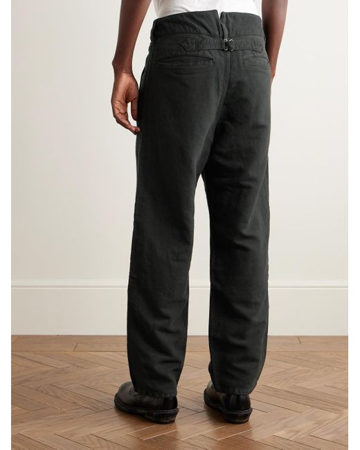 Visvim Pastoral gerade geschnittene Hose aus Moleskin aus einer Mischung aus Wolle in Black für Herren