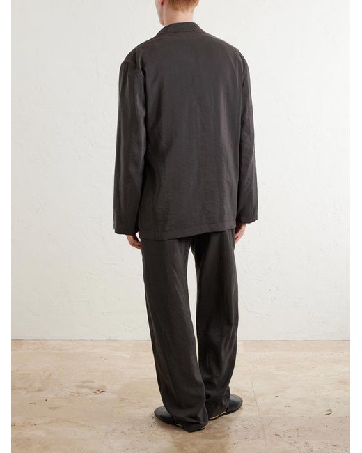Lemaire Black Silk-Blend Suit Jacket for men