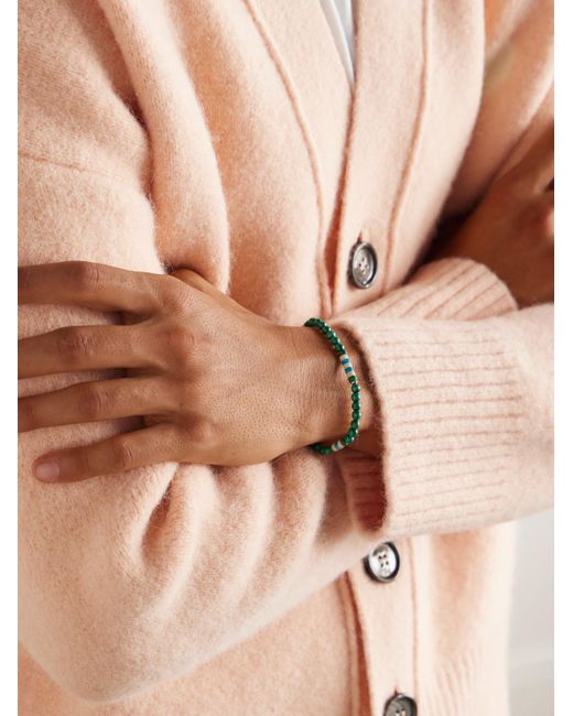 Sterling Malachite Bracelet di Mikia in Green da Uomo