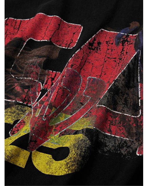 RRR123 Black It Was Written Logo-Print Cotton-Jersey T-Shirt for men