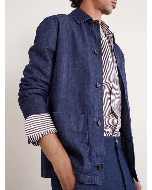 Slowear Blue Denim Jacket for men