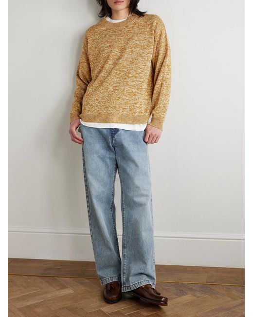Federico Curradi Natural Linen And Cotton-Blend Sweater for men
