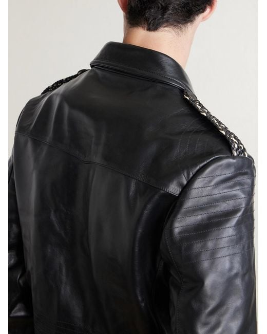 Enfants Riches Deprimes Black Afterlife Leather Jacket for men
