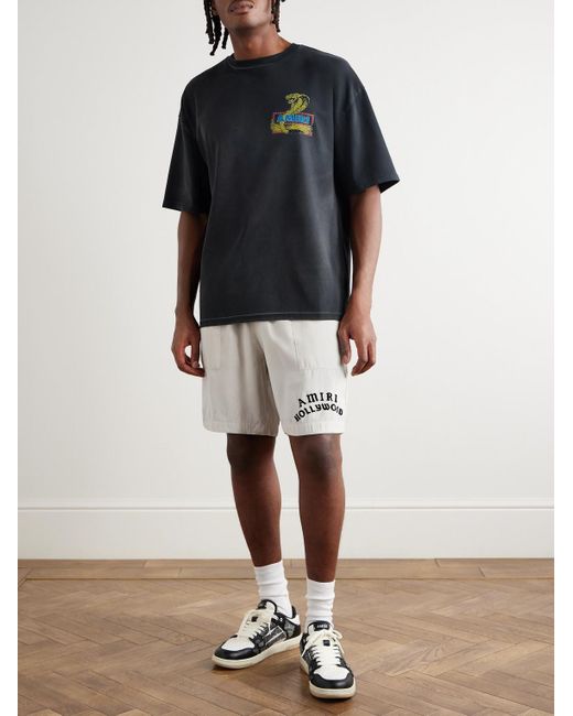 Shorts A Gamba Dritta di Amiri in Natural da Uomo