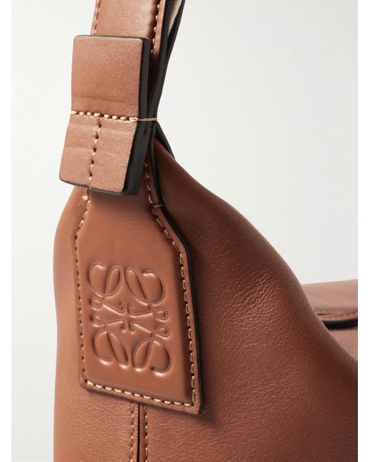 Loewe Brown Cubi Leather Messenger Bag for men