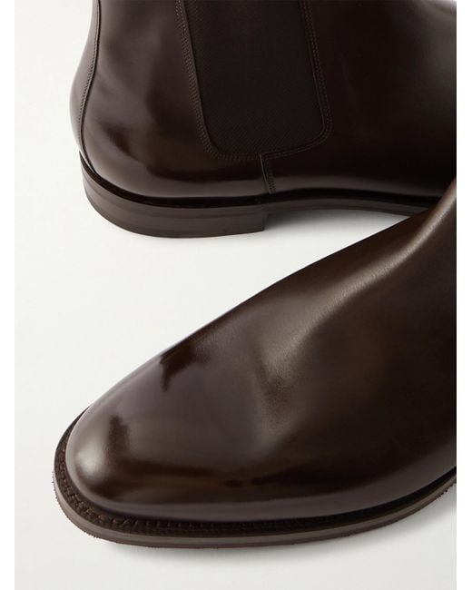 John Lobb Lawry Chelsea Boots aus Leder in Brown für Herren