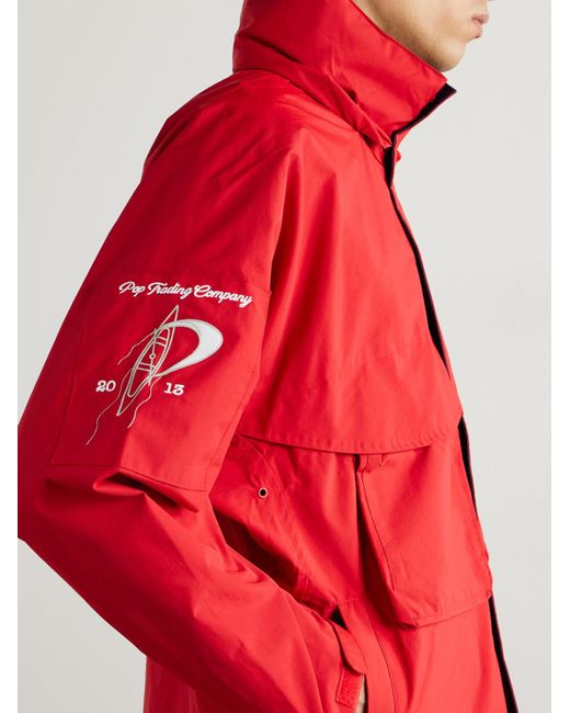 Pop Trading Co. Nautical Logo-Embroidered Nylon Jacket for men