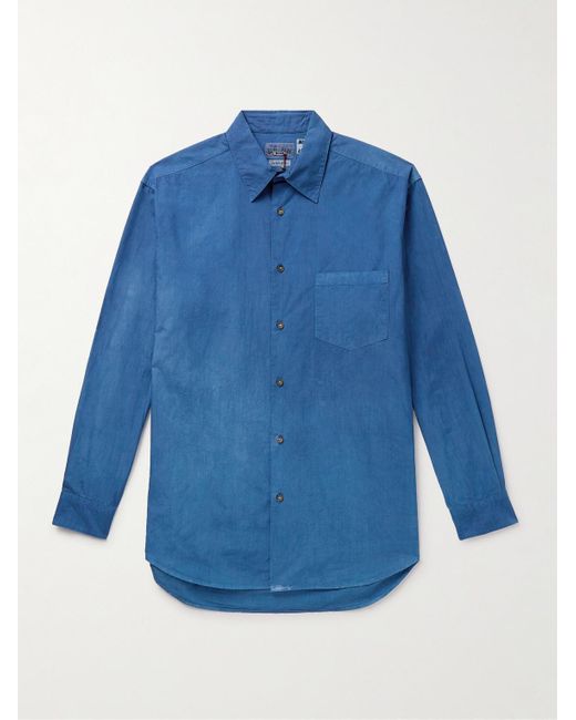 Camicia in chambray di cotone di Blue Blue Japan in Blue da Uomo