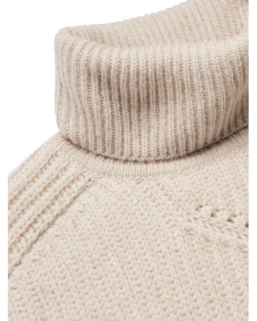 Loro Piana Natural Cashmere Rollneck Sweater for men