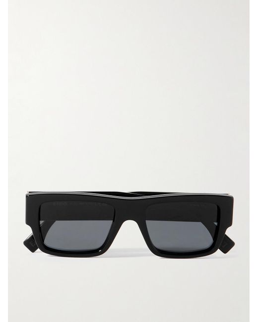 Fendi Black Signature D-frame Acetate Sunglasses for men