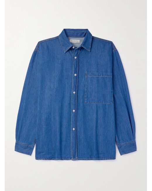 Frankie Shop Blue Tanner Oversized Denim Shirt for men