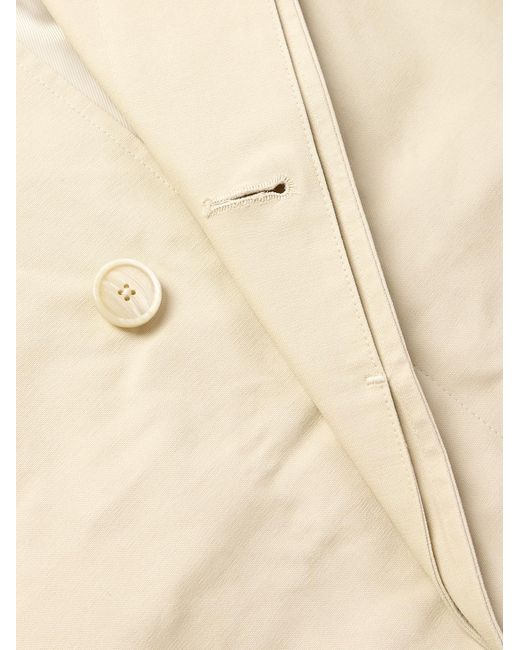NN07 Natural Gibson 8446 Organic Cotton Trench Coat for men