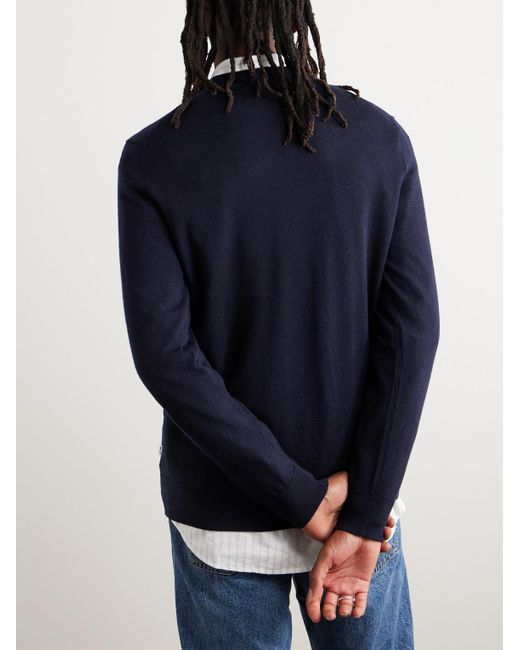 NN07 Blue Ted 6605 Wool Sweater for men