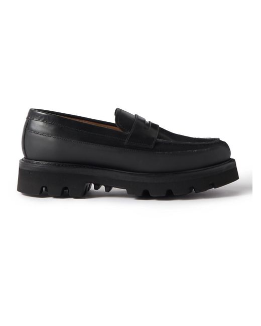 Grenson Peter Leather Penny Loafers in Black for Men | Lyst