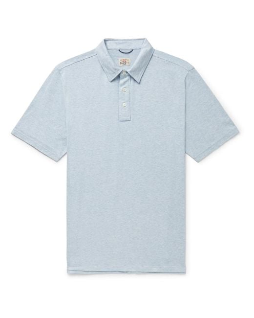 Faherty Movement Stretch Pima Cotton And Modal-blend Jersey Polo Shirt ...