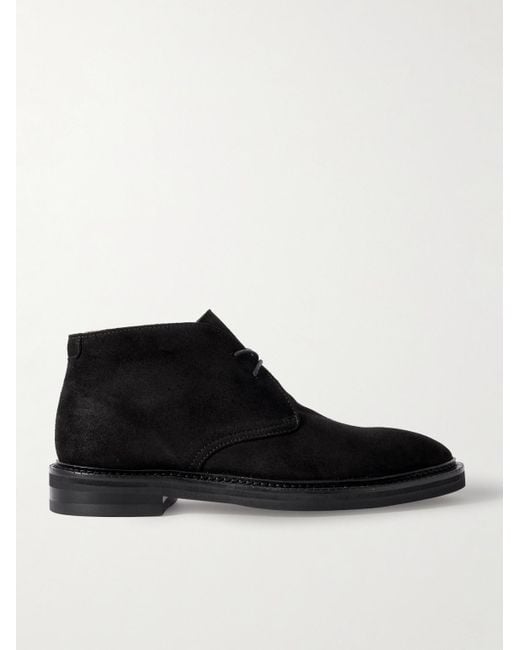 Mr P. Black Lucien Suede Chukka Boots for men