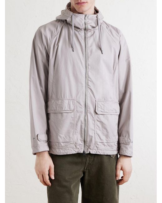 Herno Natural Cotton-shell Hooded Jacket for men