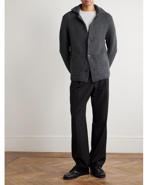 Altea Black Virgin Wool Blazer for men