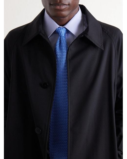 Tom Ford Blue 7.5cm Knitted Silk Tie for men