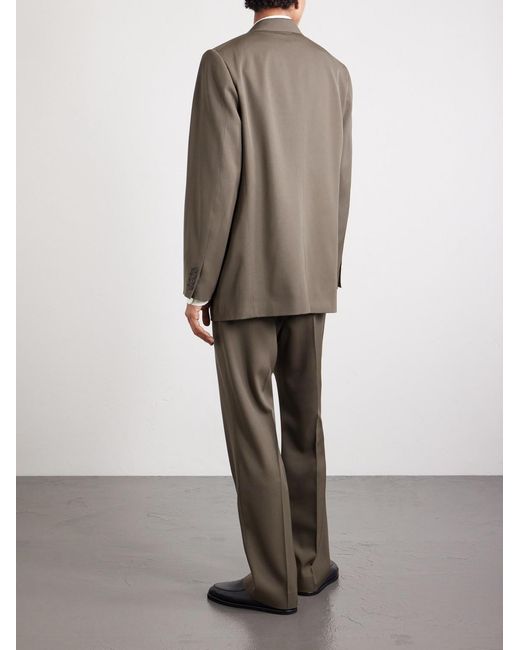 Auralee Green Wool-gabardine Blazer for men