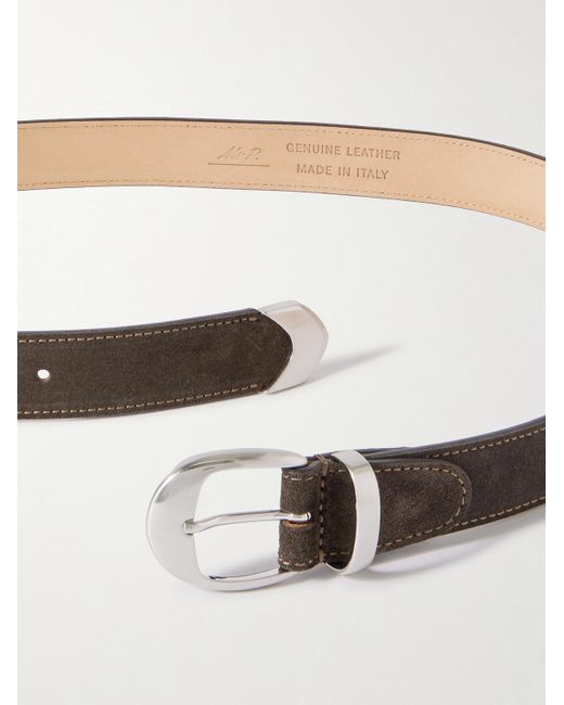 Mr P. Brown 3cm Suede Belt for men
