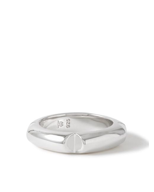Tom Wood White Kimberlitt Rhodium-plated Ring for men