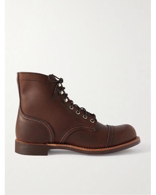 Red Wing Brown 8085 Iron Ranger Leather Boots for men
