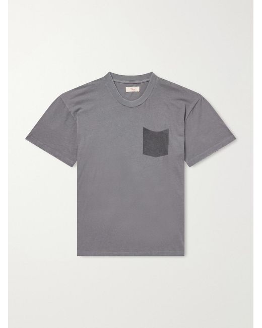 CHERRY LA Gray Printed Cotton-Jersey T-Shirt for men
