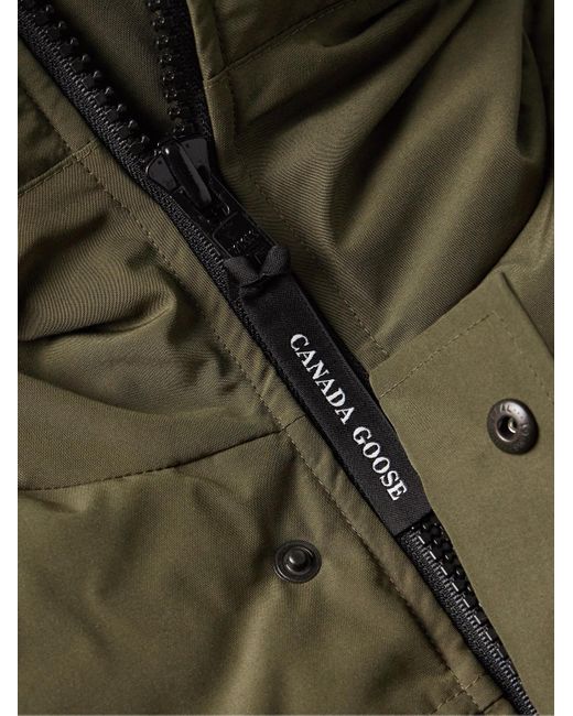 Canada Goose Green Macmillan Logo-appliquéd Quilted Shell Hooded Down Parka for men