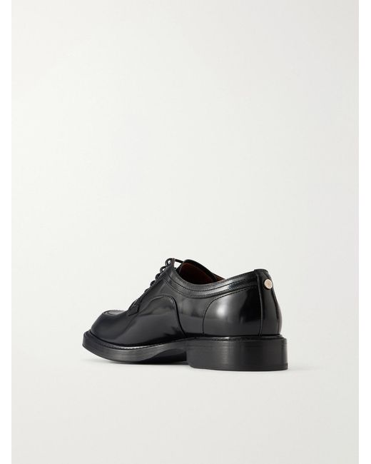Dolce & Gabbana Black Formale Leather Derby Shoes for men
