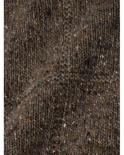 Inis Meáin Gray Lifeline Merino Wool And Cashmere-blend Hoodie for men