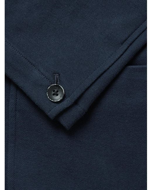 Rag & Bone Blue Butler Cotton-blend Piqué Blazer for men